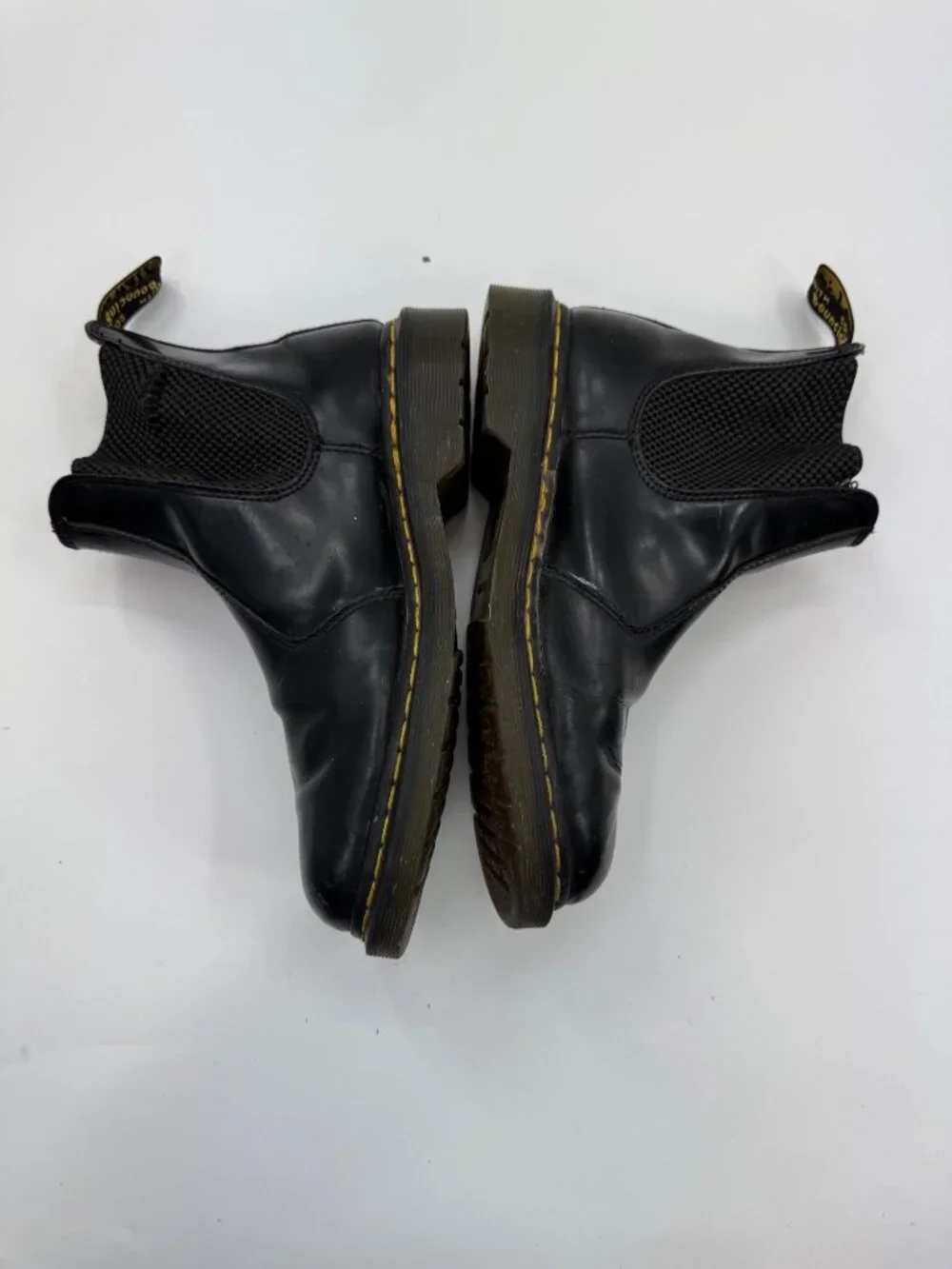 Dr. Martens Black Chelsea Boots Mens Size 8 US Slip-On Leather